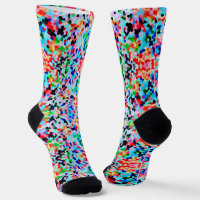 Colourful Confetti Abstract Mosaic Pattern Neck Ti