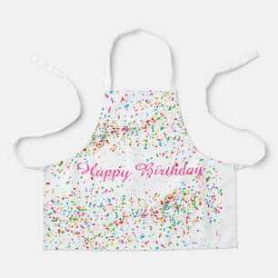 Colourful confetti apron