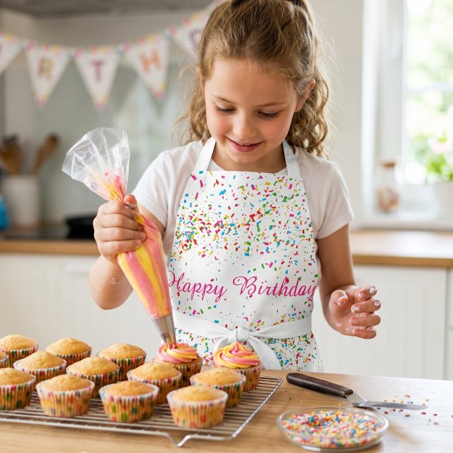 Colourful confetti apron (Creator Uploaded)