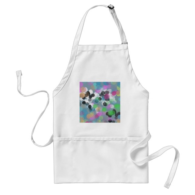 Colourful Confetti Bokeh Dots Standard Apron (Front)