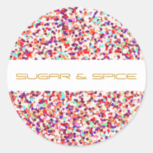 Colourful Confetti Candy and Sweets Sticker