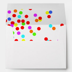 Colourful Confetti Children’s Birthday Party Envelope