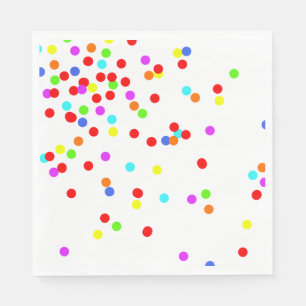 Colourful Confetti Children’s Birthday Party Napkin