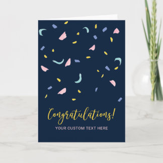 Colourful Confetti Congratulations Greeting Card