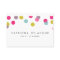 Colourful Confetti Dots Modern Business Card