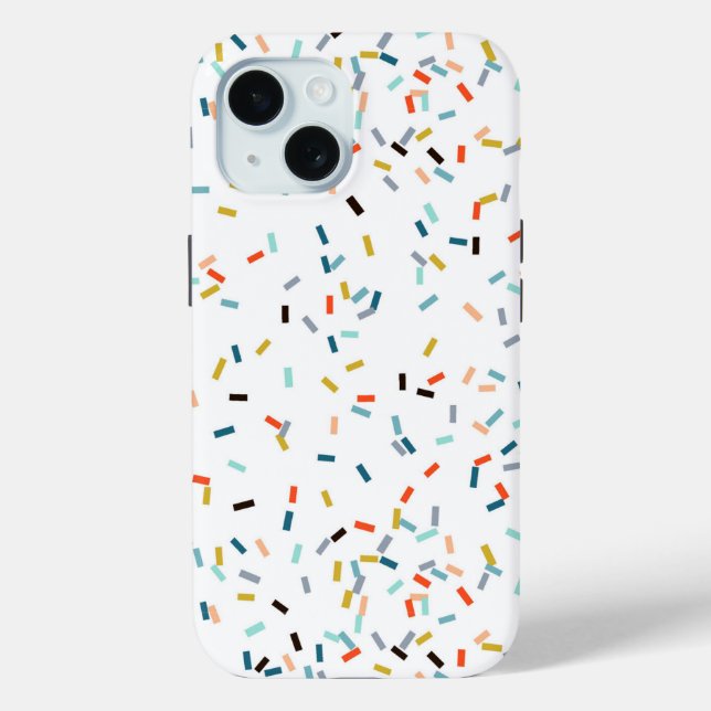 Colourful Confetti Fall Pattern Case-Mate iPhone Case (Back)