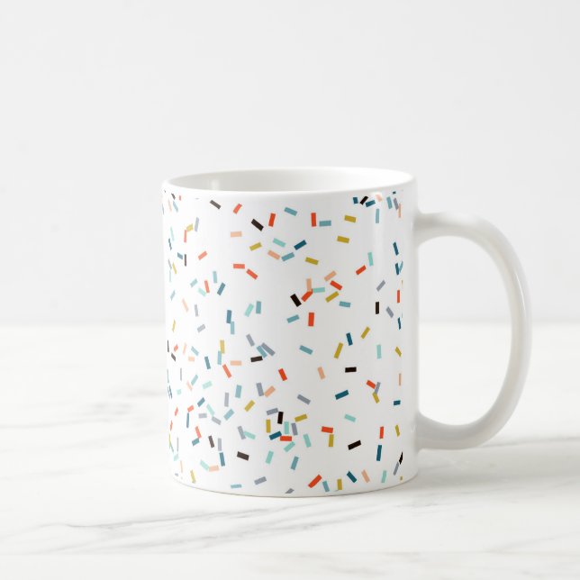 Colourful Confetti Fall Pattern Coffee Mug (Right)