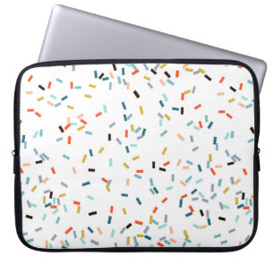 Colourful Confetti Fall Pattern Laptop Sleeve