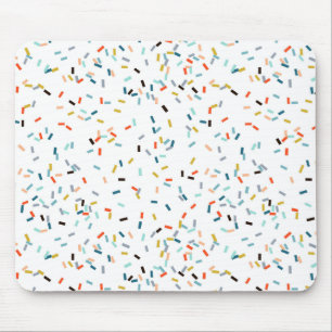 Colourful Confetti Fall Pattern Mouse Mat