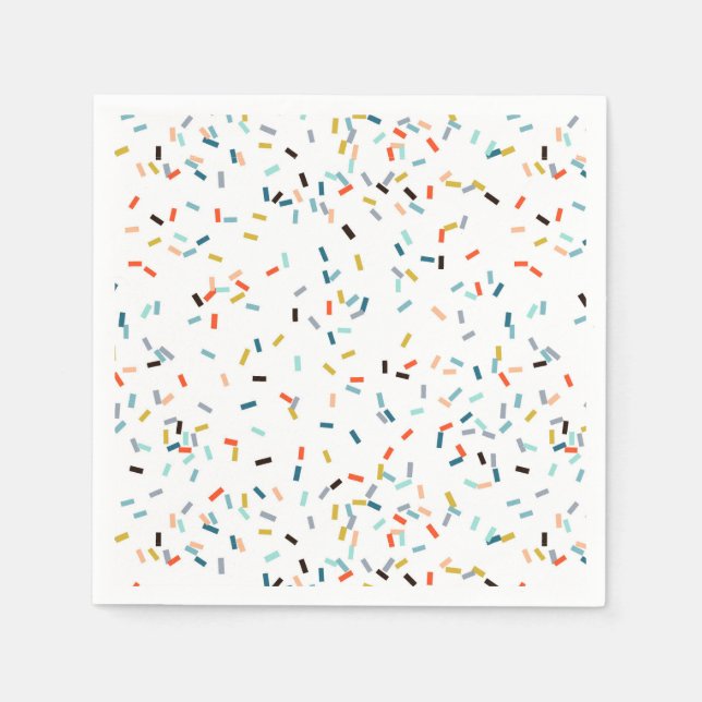 Colourful Confetti Fall Pattern Napkin (Front)