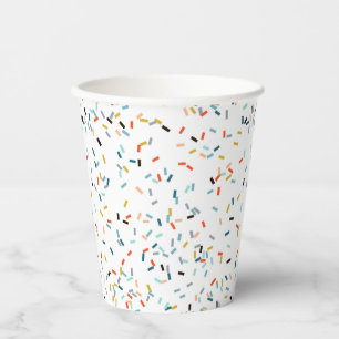 Colourful Confetti Fall Pattern Paper Cups