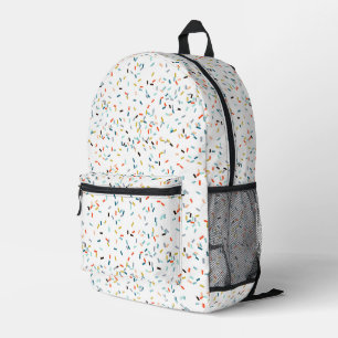 Colourful Confetti Fall Pattern Printed Backpack