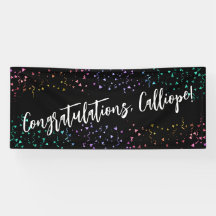 Colourful Confetti Handwriting Congratulations