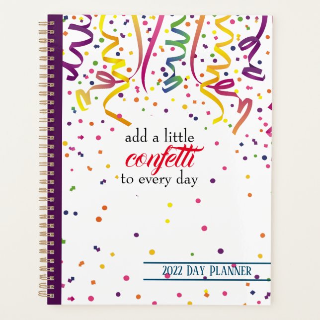 Colourful Confetti Planner (Front)
