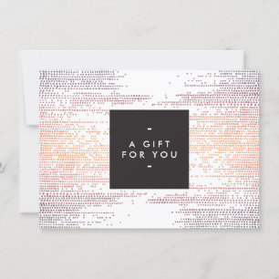 Colourful Confetti Rain Pattern Modern Gift Card