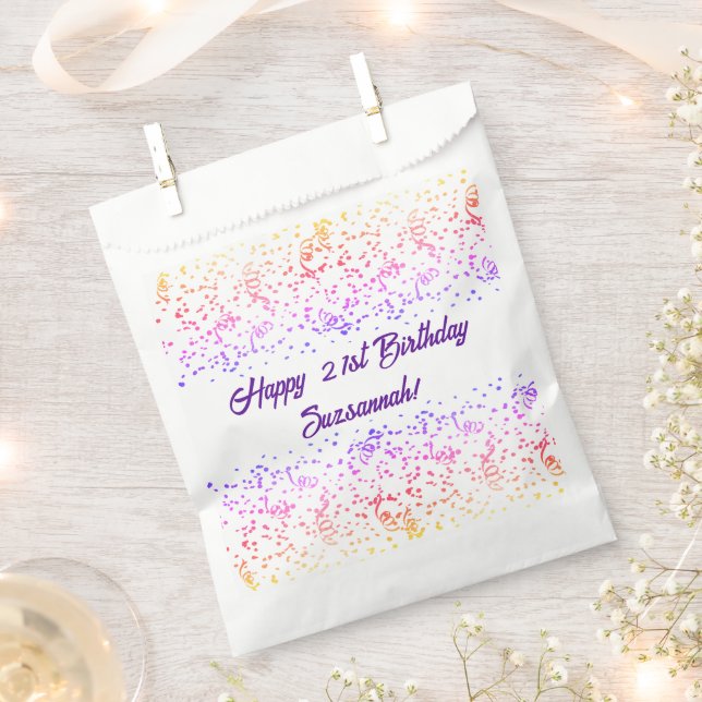 Colourful Confetti Special Occasion Template  Favour Bags (Clipped)