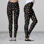 Colourful confetti sprinkles polka dot rainbow pop leggings<br><div class="desc">Colourful confetti sprinkles polka dot rainbow</div>