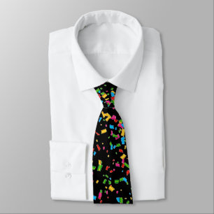 Colourful confetti tie