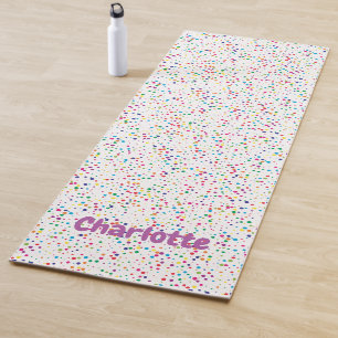 Colourful confetti Yoga Mat