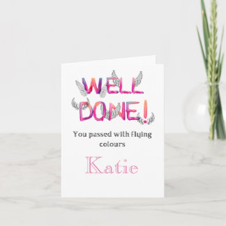 Colourful congratulations card