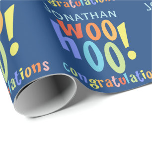 Colourful Congratulations Wrapping Paper