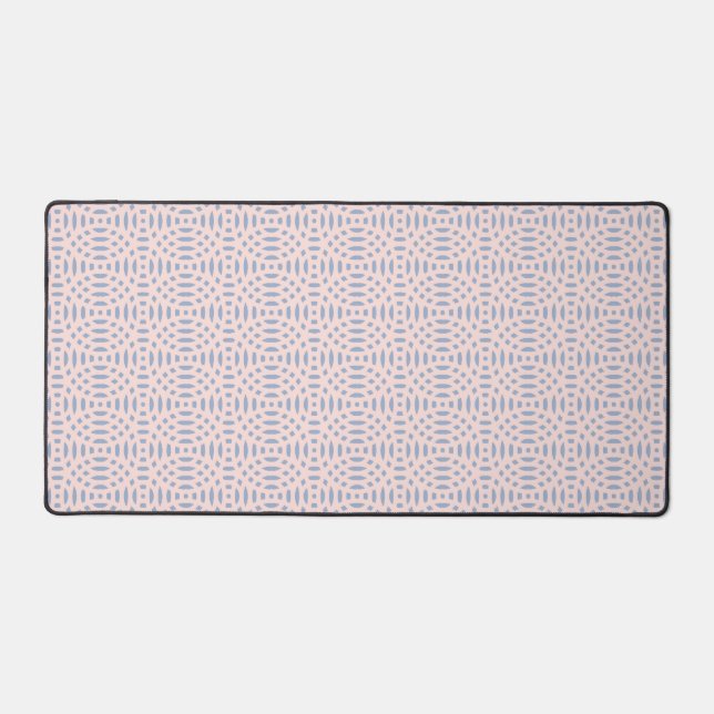 Colourful Contemporary Shapes Pattern Desk Mat (Front)