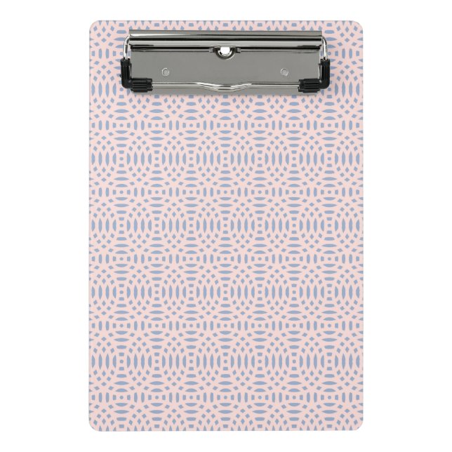 Colourful Contemporary Shapes Pattern Mini Clipboard (Front)