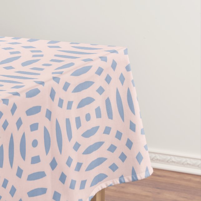 Colourful Contemporary Shapes Pattern Tablecloth (In Situ)