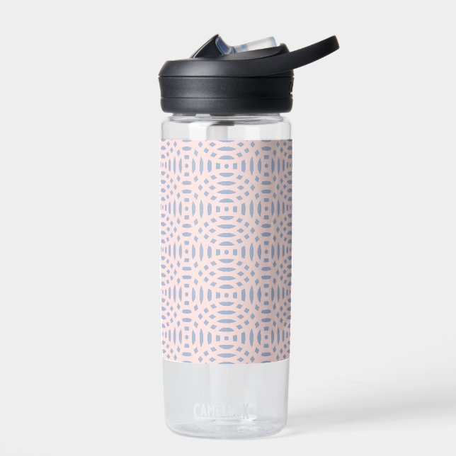 Colourful Contemporary Shapes Pattern Water Bottle (Left)