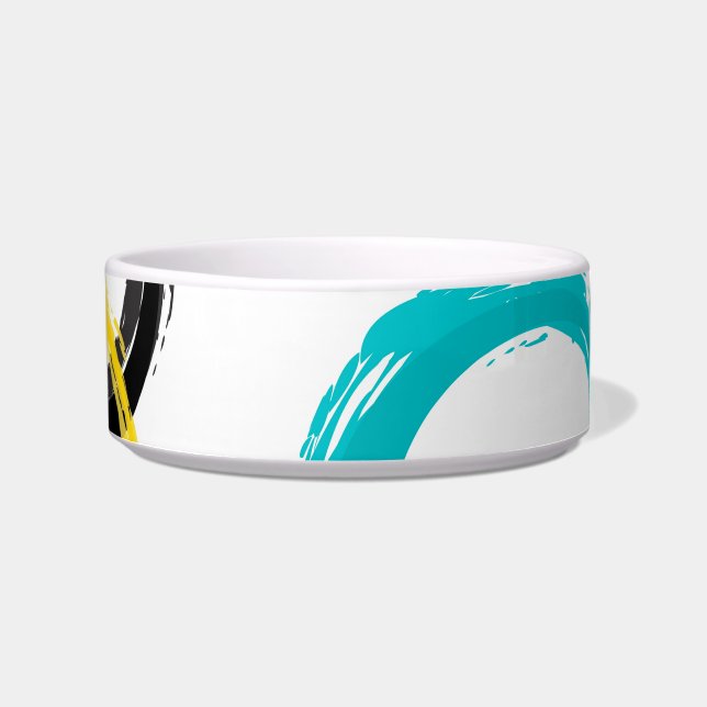 Colourful, cool, modern,trendy brush stroke bowl (Front)