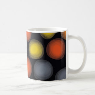 Colourful, cool, modern, trendy flower abstraction coffee mug