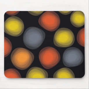 Colourful, cool, modern, trendy flower abstraction mouse mat