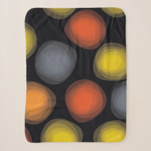 Colourful, cool, modern, trendy flower abstraction sherpa blanket