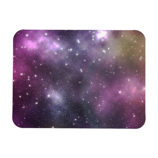 Colourful Cool Nebula and Stars in Space Magnet (Horizontal)