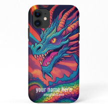 COLOURFUL, COOL RAINBOW DRAGON DRAWING