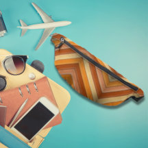 Colourful Cool Red Leather Panel Stripes