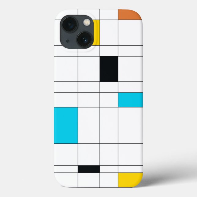 Colourful, cool, trendy, modern illustration art Case-Mate iPhone case (Back)