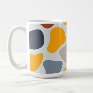 Colourful, cool, trendy, modern organic geometric coffee mug