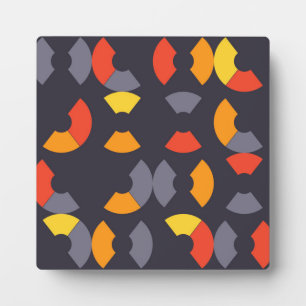 Colourful, cool, trendy, modern, urban circular ar plaque