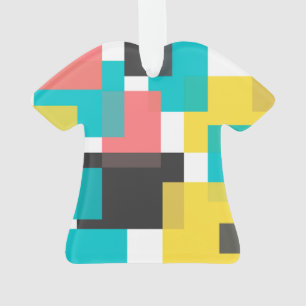 Colourful, cool, trendy, urban geometric shape art ornament