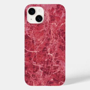 Colourful Coral Red Marble Texture Case-Mate iPhone 14 Case