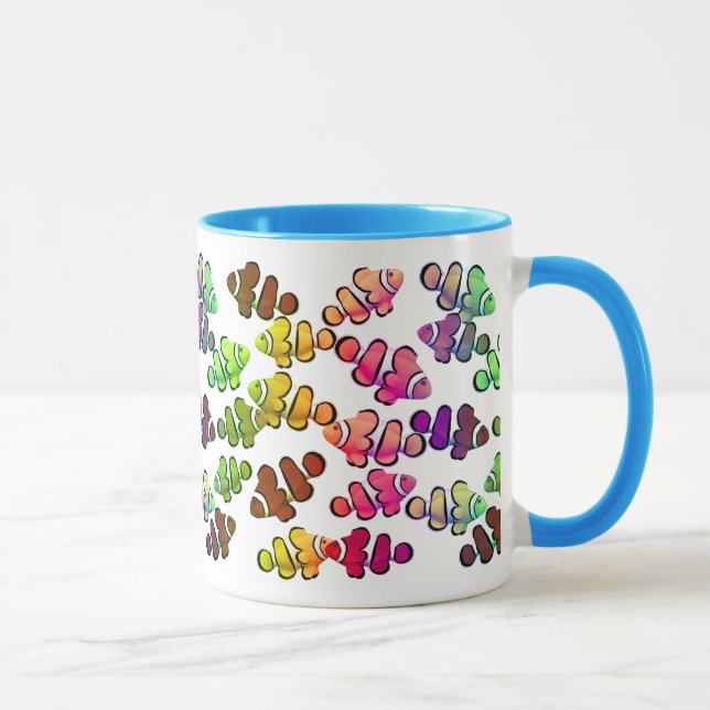 Colourful Coral Reef Clownfish Mug (Right)