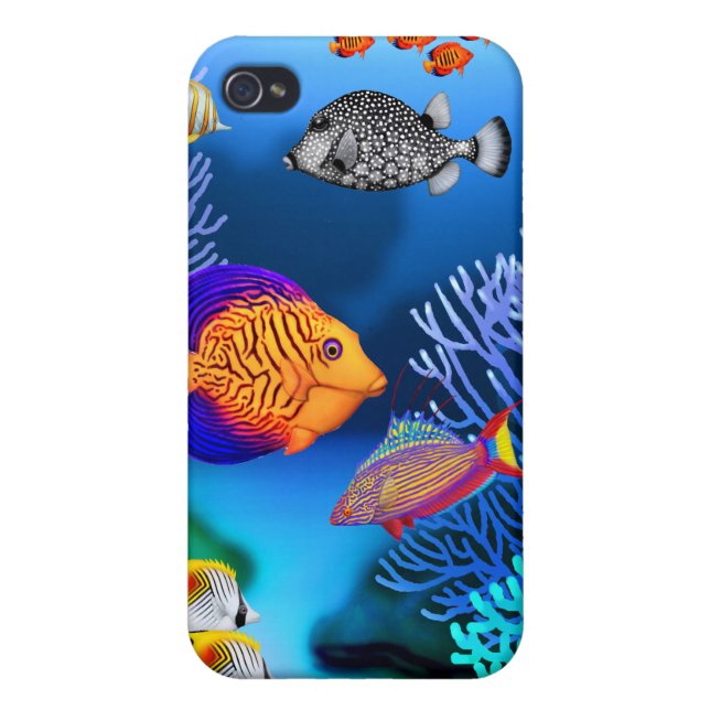 Colourful Coral Reef Fish Speck Case (Back)