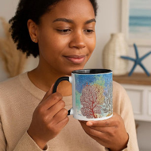 Colourful Coral reef in Ocean Rocks Mug for Dad