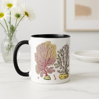 Colourful Coral reef in Tropical Sea Rocks Ocean  Mug