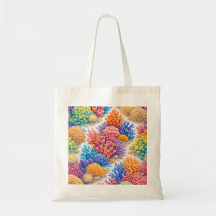 Colourful Coral Reef Pattern Tote Bag