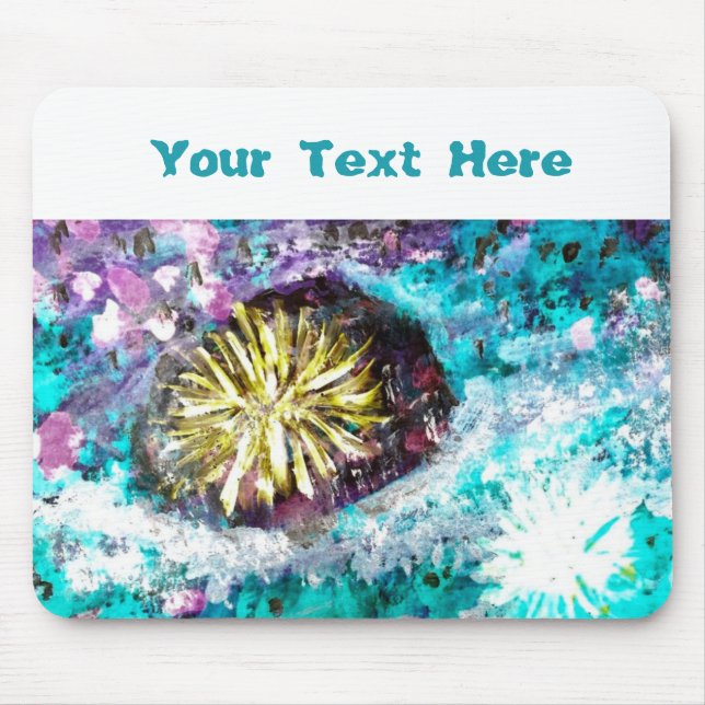 Colourful Coral Reef Personalised Mouse Mat (Front)
