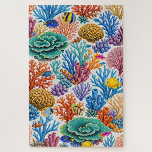 Colourful Coral Reef Tropical Fish Jigsaw Puzzle