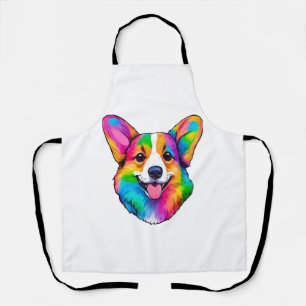 Colourful Corgi Apron