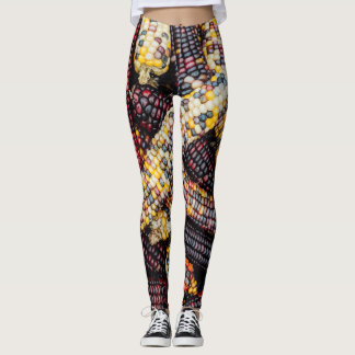 Colourful Corn Costume Background  Leggings